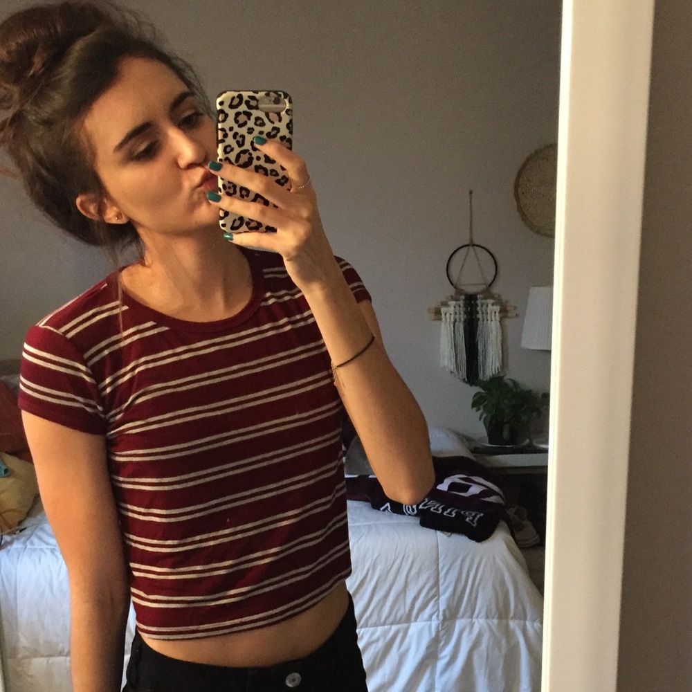 Striped Crop Top T-shirt